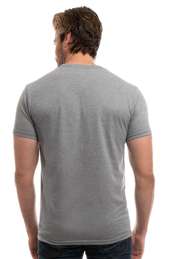 Bi-Blend Crew Neck T-Shirt in Dark Colors Soft Cotton Poly Tee