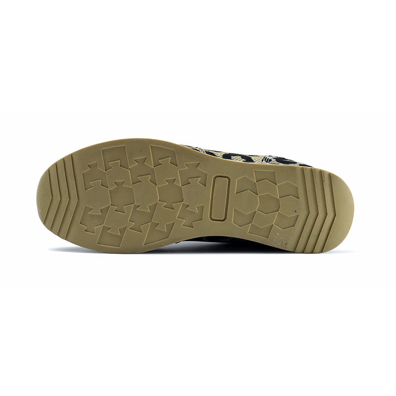 Trendy Leopard Print Lace-Up Casual Sneakers for Women - Image 5
