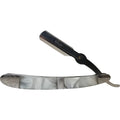Vincent Sigma Staccato metallic silver and white pearl razor in a wooden case