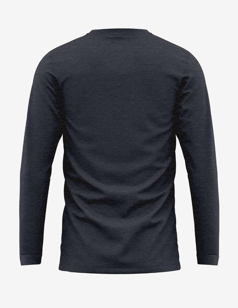 Unisex Long Sleeve Ring-Spun Cotton Crewneck T-Shirt with Cuffs - Image 13