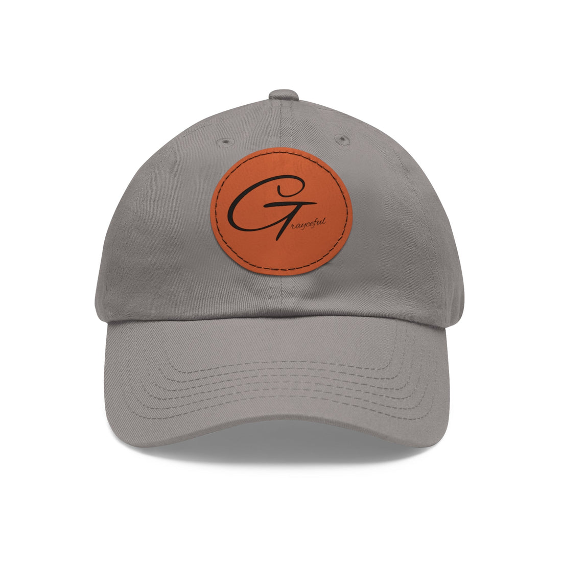 Unstructured Cotton Baseball Cap with Minimalist Leather Patch