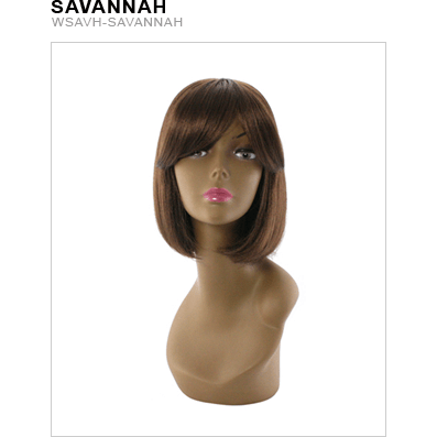 Savannah Synthetic Wig in Medium Chestnut Brown - Classic Style