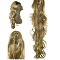 Glamorous hair styling using Unique Deluxe String in light-brown and blonde tones.