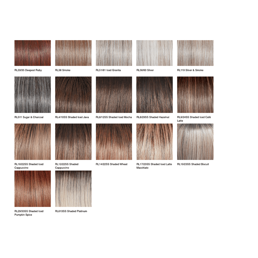 Upstage Wig: Natural Layered Cut in Multi-Tonal Brown and Blonde