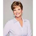 Lyric monofilament top piece in multi-tonal golden brown blend for natural volume