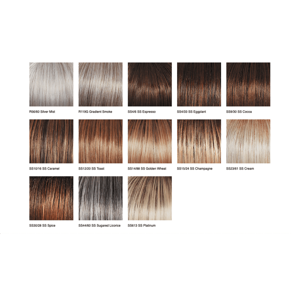 With a Bang Classic Wig - Versatile Blonde & Brown Hair Styles