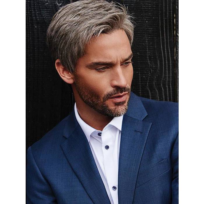 Reserved Men's Tapered Hairpiece for Natural Groomed Style