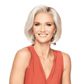 A chin-length modern bob wig with a sheer lace front and layered texture.