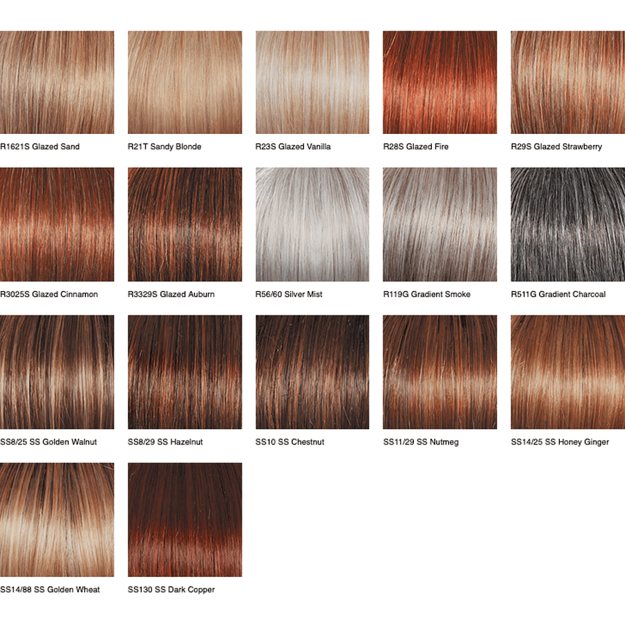 Free Spirit Synthetic Wig with Monofilament Top in Brown & Blonde