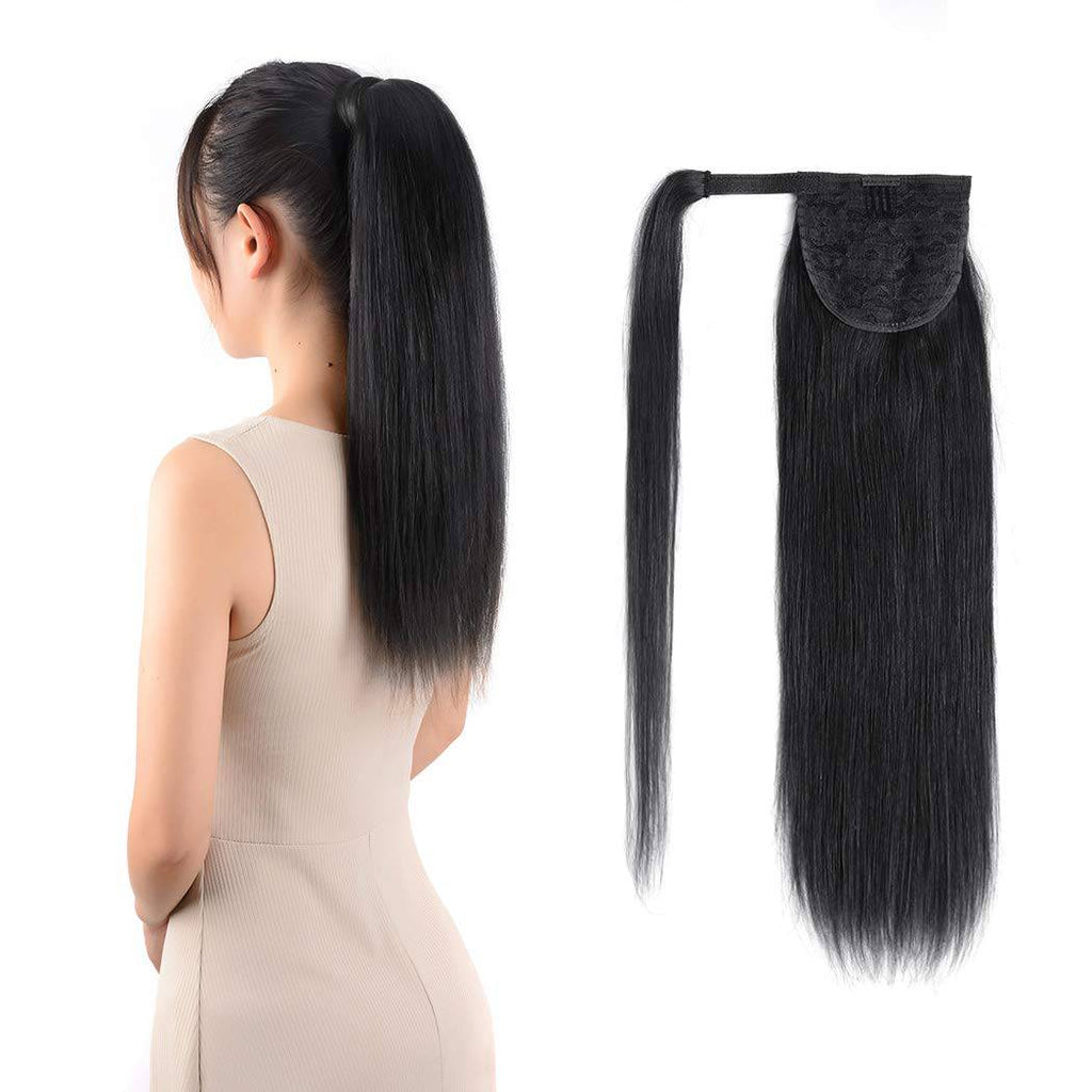 18" Silky Human Hair Ponytail Extension