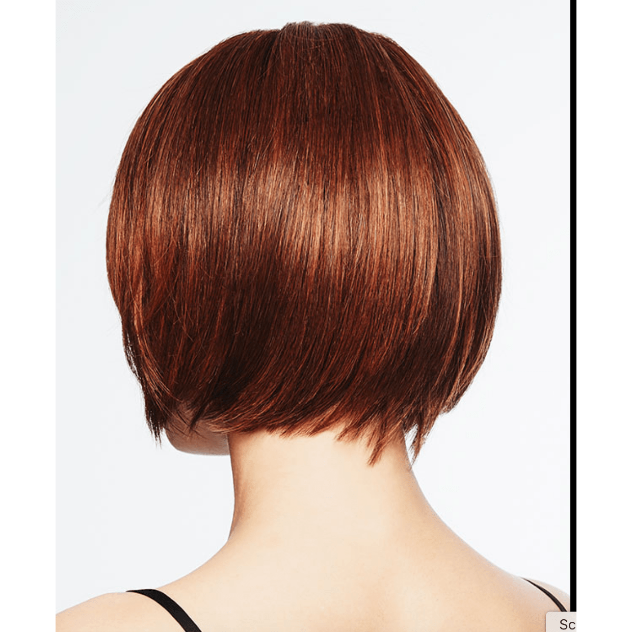 Classic Fling Tapered Bob Wig with Side-Swept Fringe