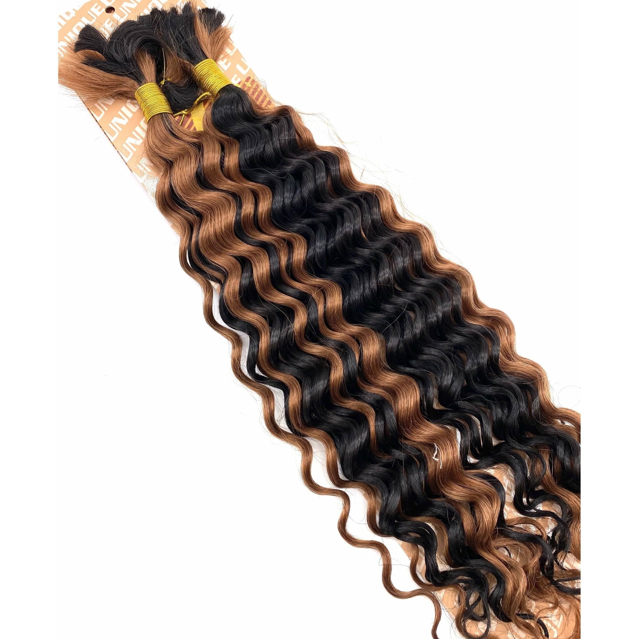 18-Inch Deep Bulk Human Hair Extensions for Natural Styling