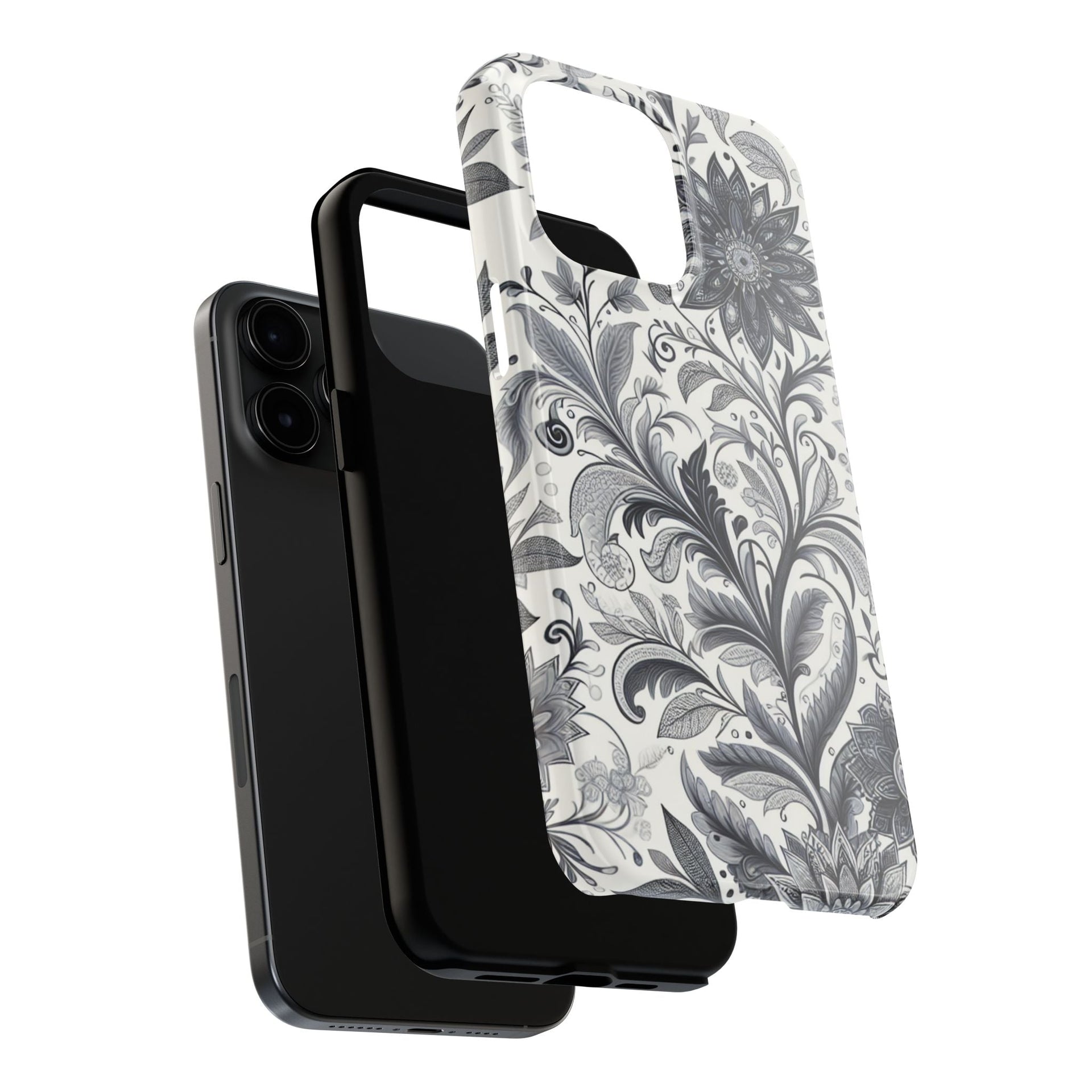 Floral Tough Phone Cases, Durable Phone Cover, Stylish Floral Design, Gift for Her, Trendy Tech Accessories, Birthday Present