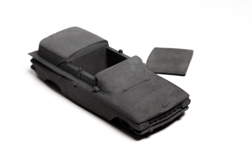 1959 Chevrolet Brookwood Concrete Incensory, Minimalist Grey Decor
