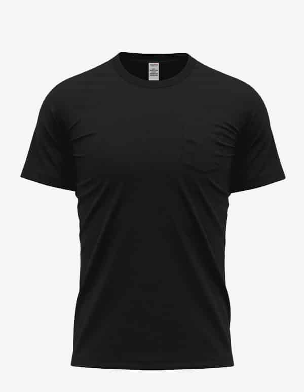 Bi-Blend Short Sleeve Pocket Crewneck T-Shirt for Men
