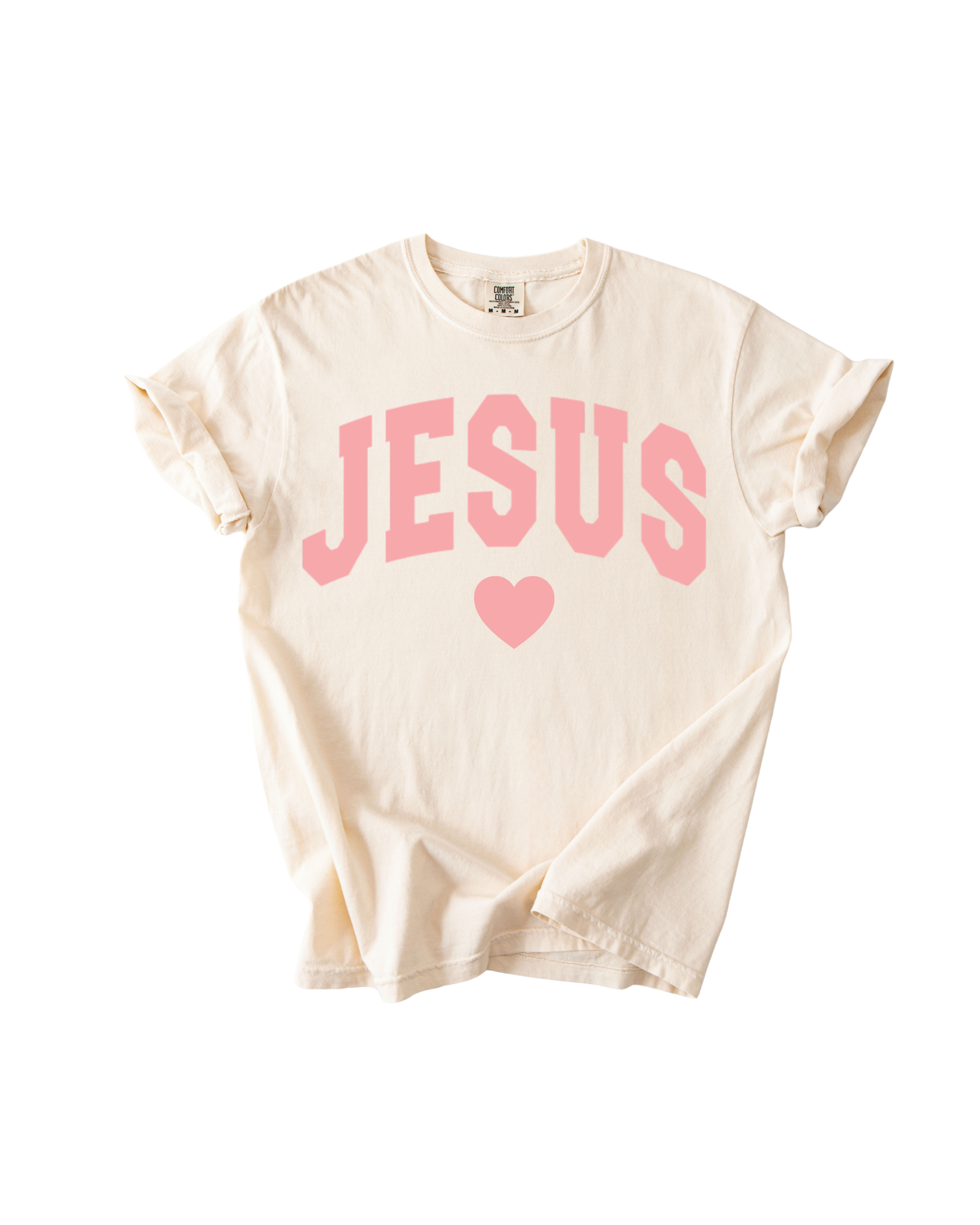 JESUS Varsity Tee - Personalized Valentine's Day Graphic Shirt