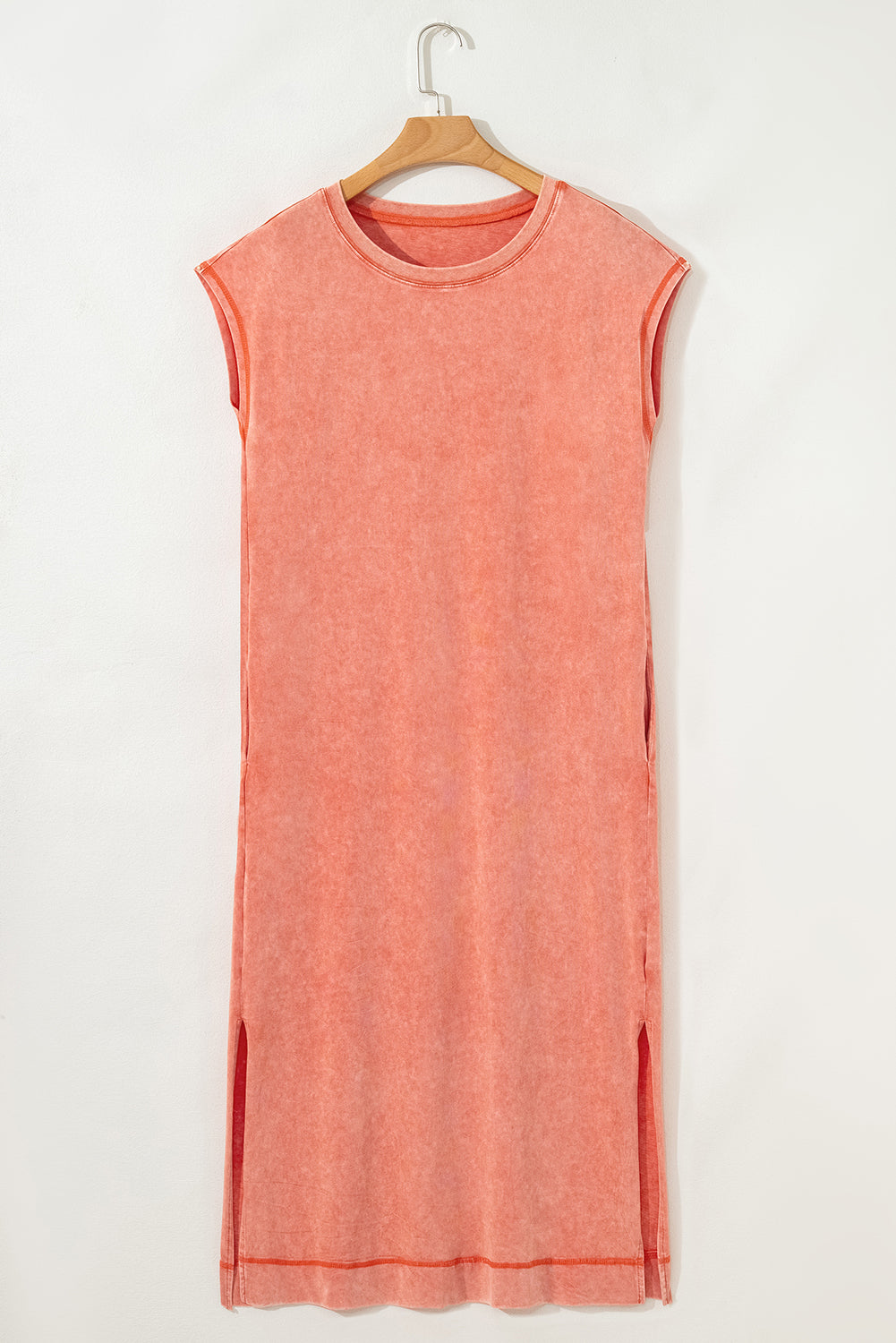Eloise Mineral Wash Pocketed T-shirt Long Dress