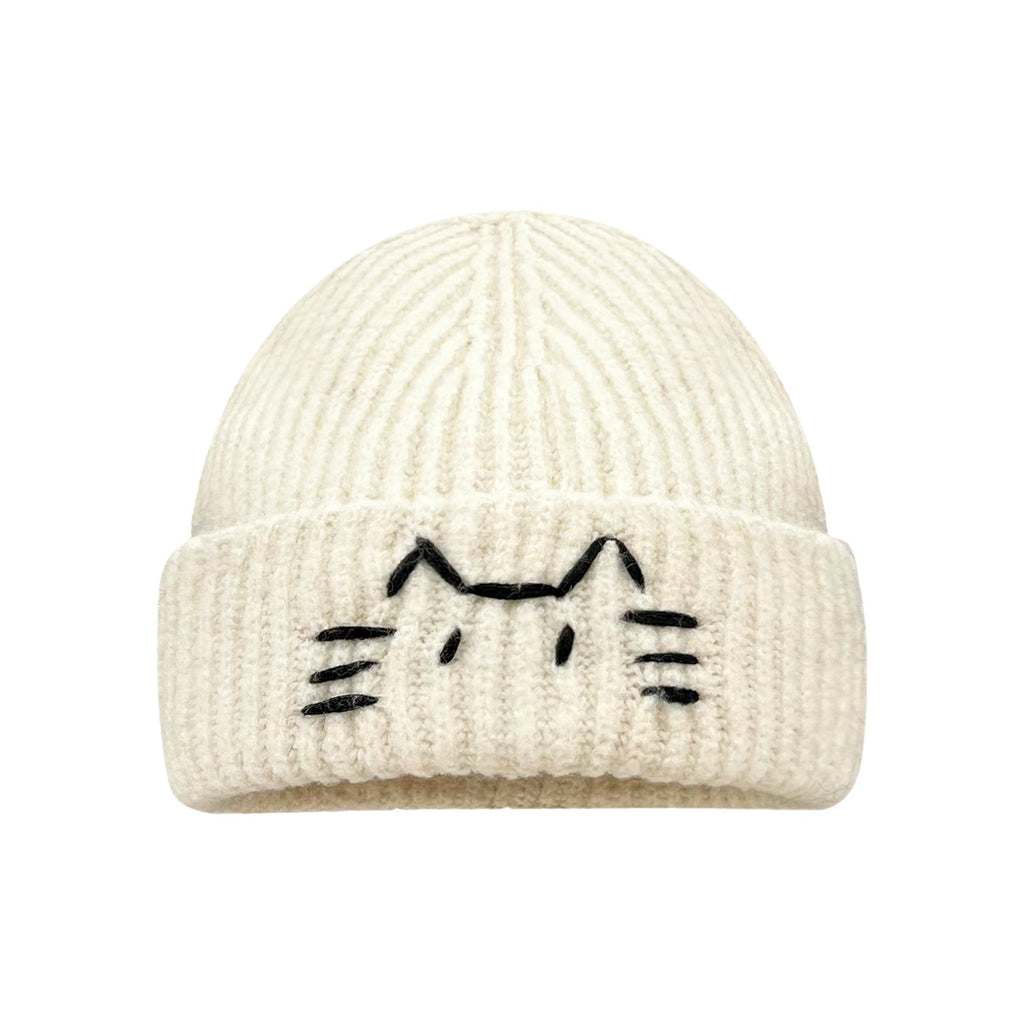 Women's Cute Cat Line Knitted Beanie Hat