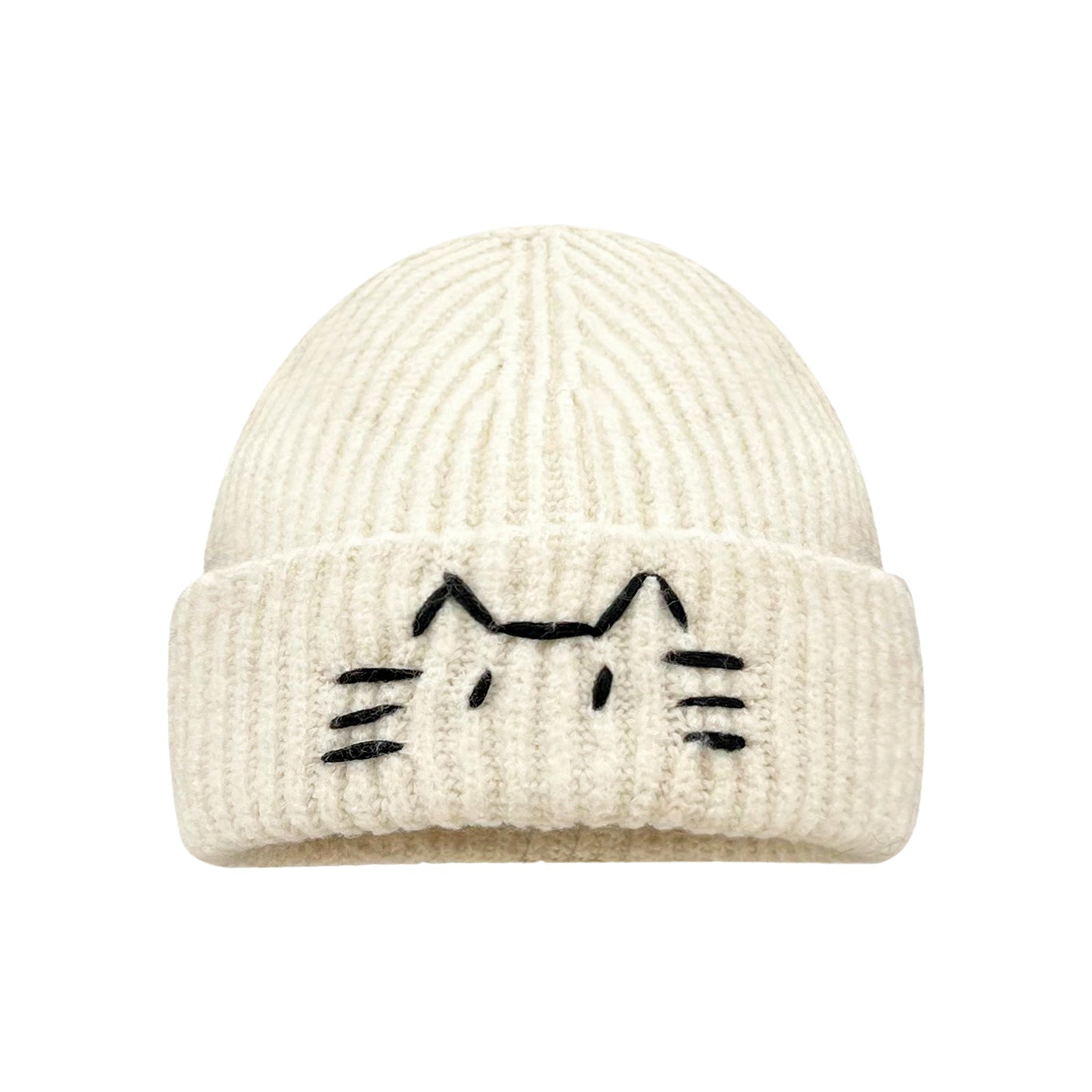 Women's Cute Cat Line Knitted Beanie Hat