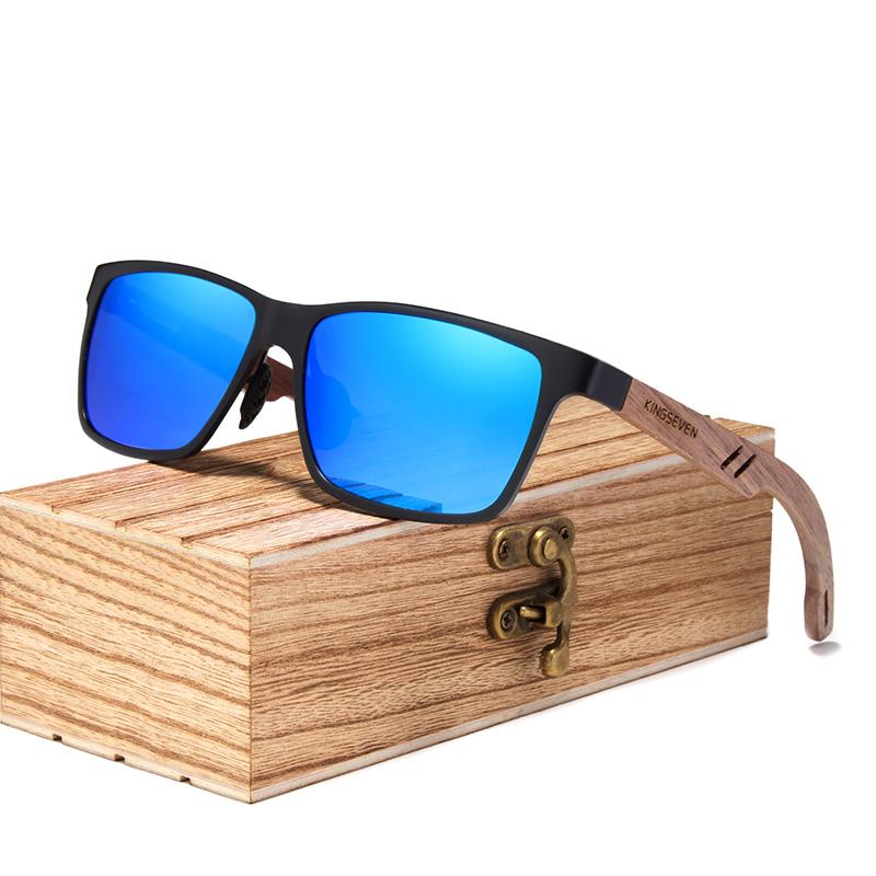 Elegant Bamboo Wood Polarized Sunglasses for Men