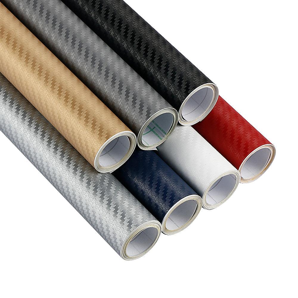 3D Carbon Fiber Vinyl Wrap Roll 30cm x 127cm Modern Adhesive Film