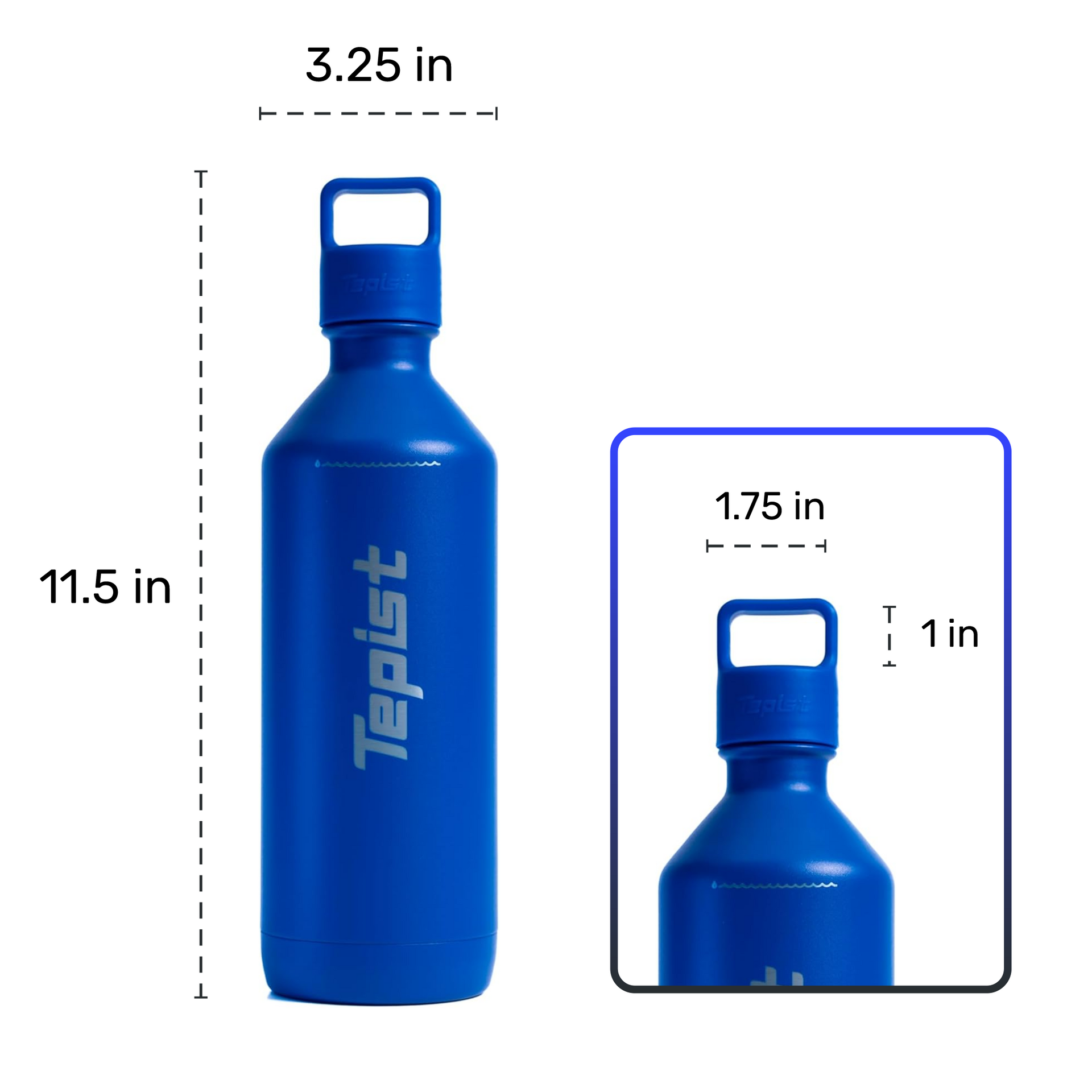 30oz Stainless Steel Vacuum Insulated Sodastream Compatible Bottle - Image 2