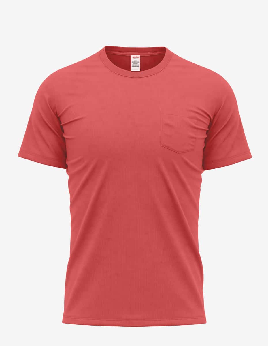 Bi-Blend Short Sleeve Pocket Crewneck T-Shirt for Men