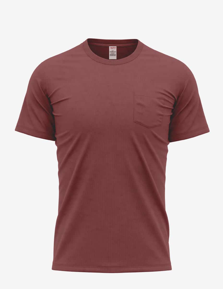 Bi-Blend Short Sleeve Pocket Crewneck T-Shirt for Men