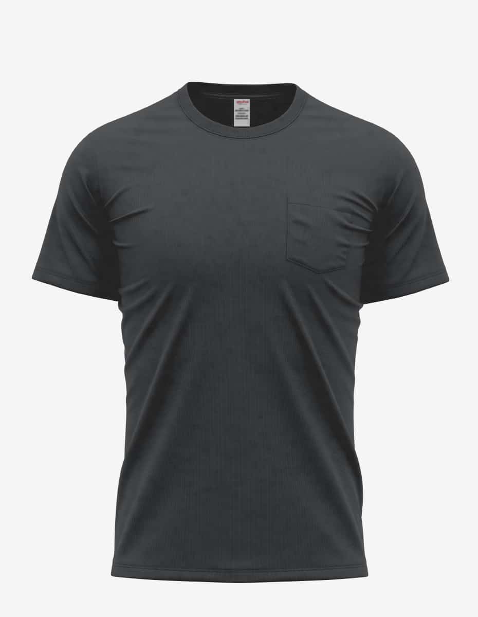 Bi-Blend Short Sleeve Pocket Crewneck T-Shirt for Men