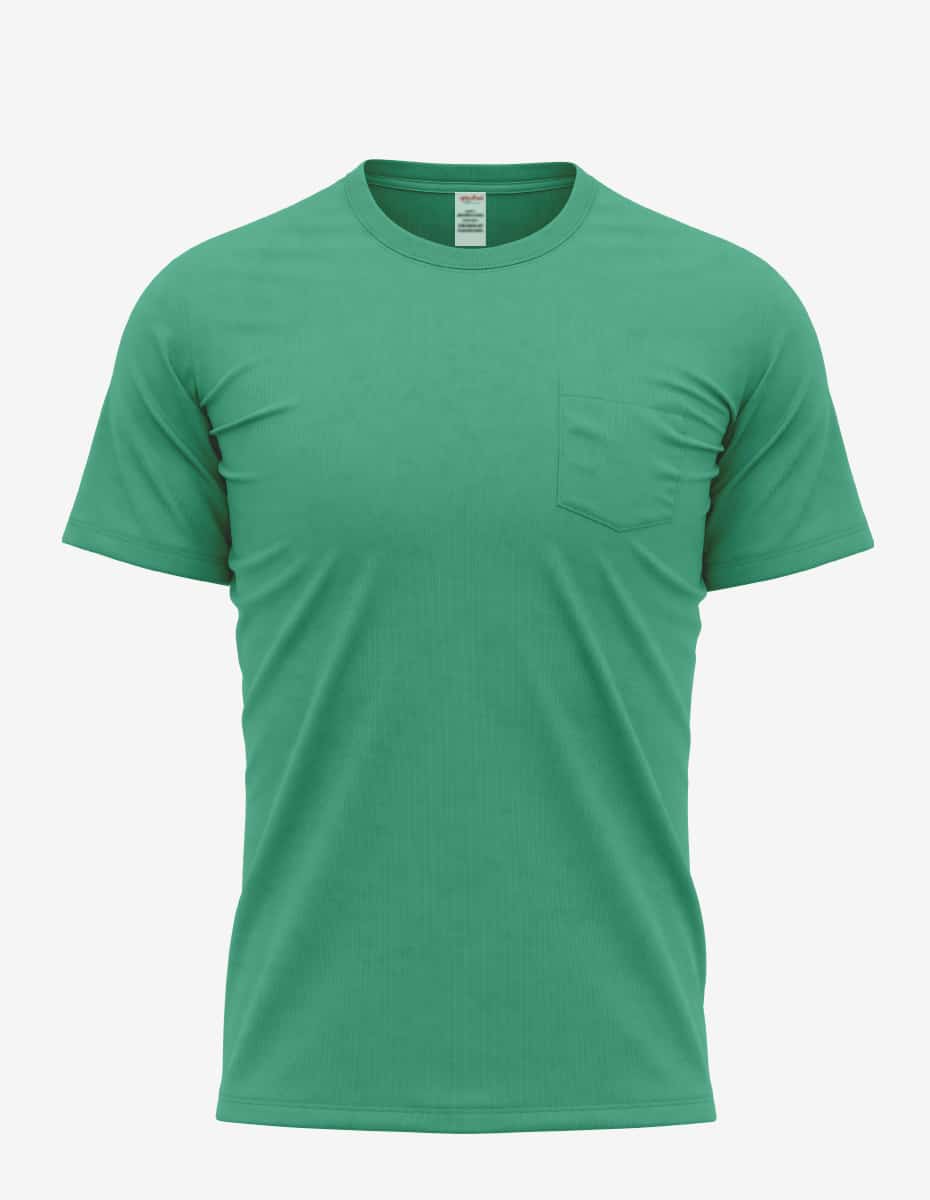 Bi-Blend Short Sleeve Pocket Crewneck T-Shirt for Men