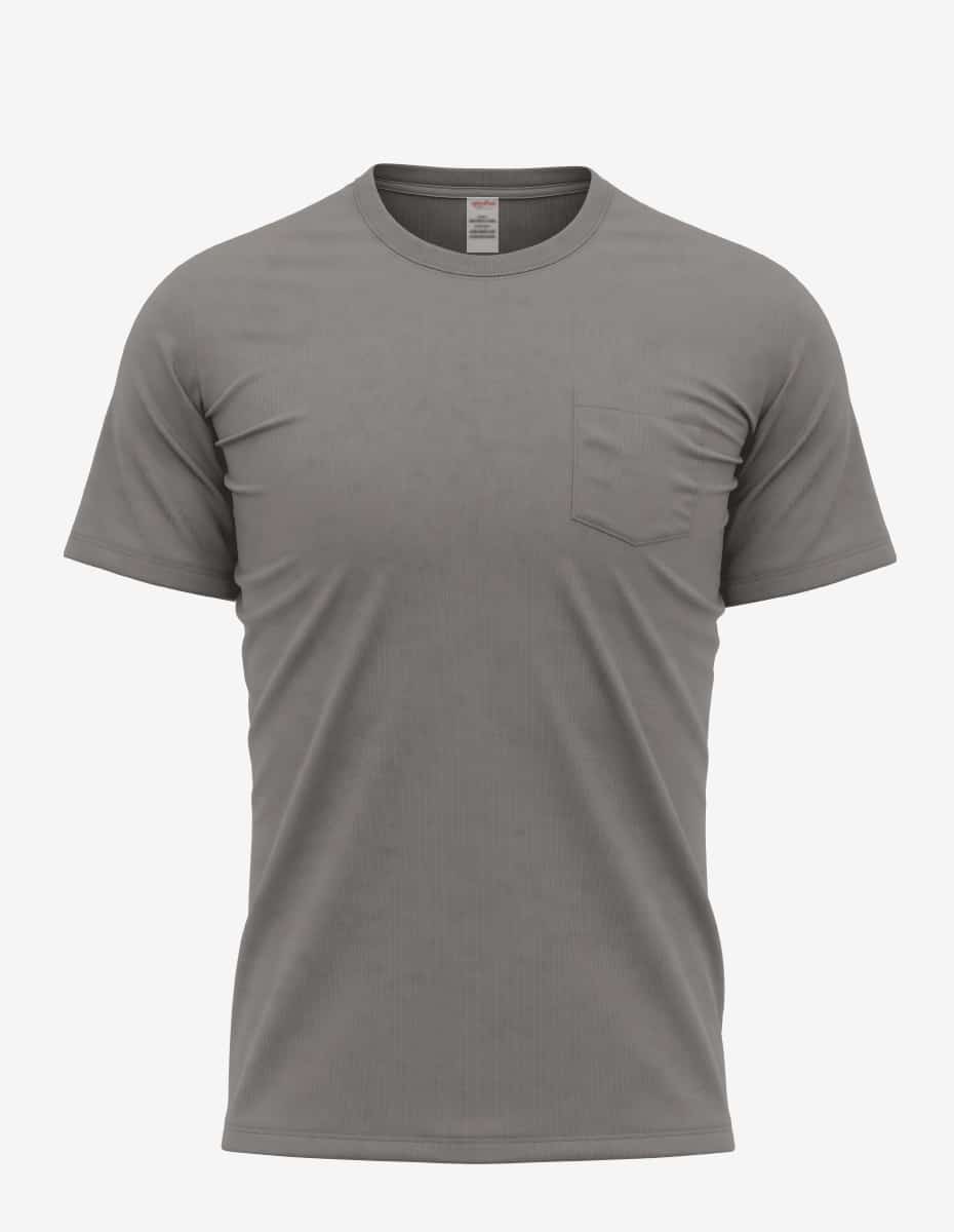 Bi-Blend Short Sleeve Pocket Crewneck T-Shirt for Men
