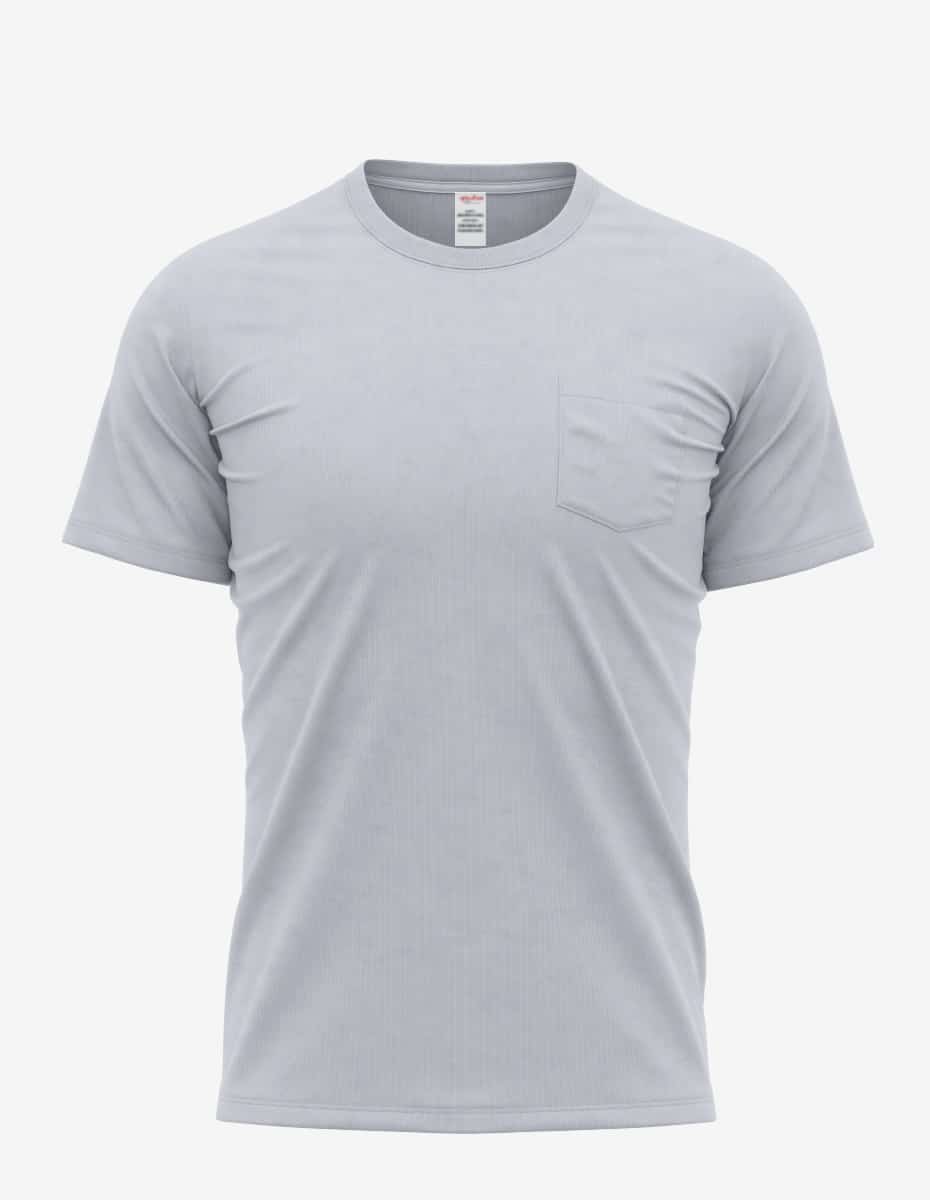 Bi-Blend Short Sleeve Pocket Crewneck T-Shirt for Men