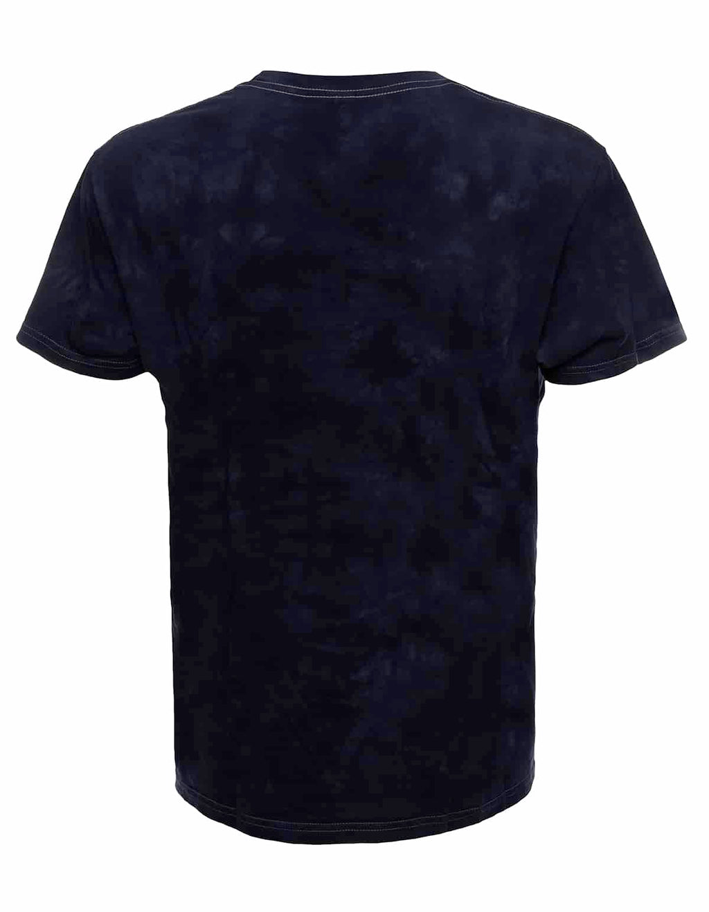 Cloud Wash Ocean Tie Dye Cotton Crew Neck T-Shirt - Image 3