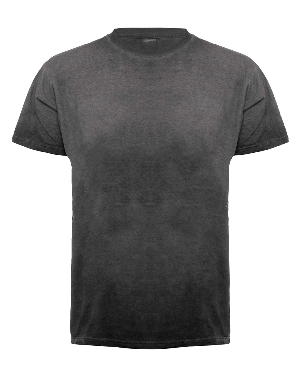 Oil Wash Granite Vintage Look Short Sleeve Crew Neck T-Shirt - Image 2