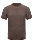 Oil Wash Russet T-Shirt Vintage Look Cotton Crew Neck - Image 2