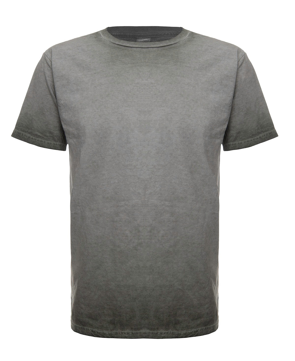 Oil Wash Thyme Vintage Style Short Sleeve Crewneck T-Shirt - Image 2