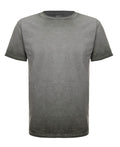 Oil Wash Thyme Vintage Style Short Sleeve Crewneck T-Shirt - Image 2