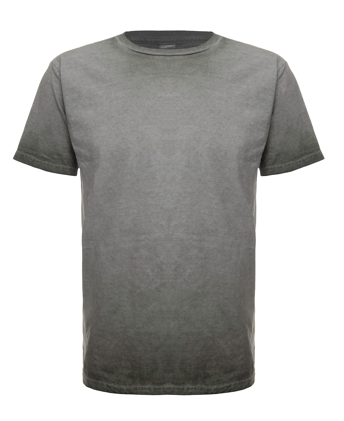 Oil Wash Thyme Vintage Style Short Sleeve Crewneck T-Shirt - Image 2