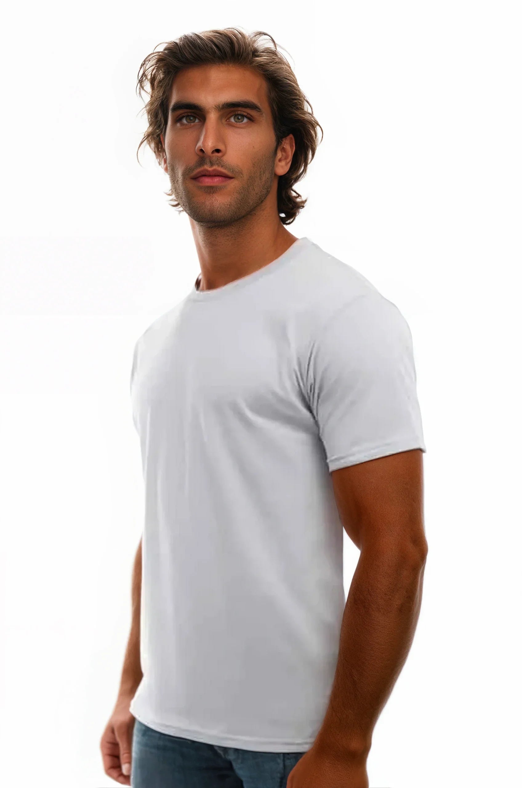 Cotton Perfection Crew Neck T-Shirt Dark Colors - Image 14