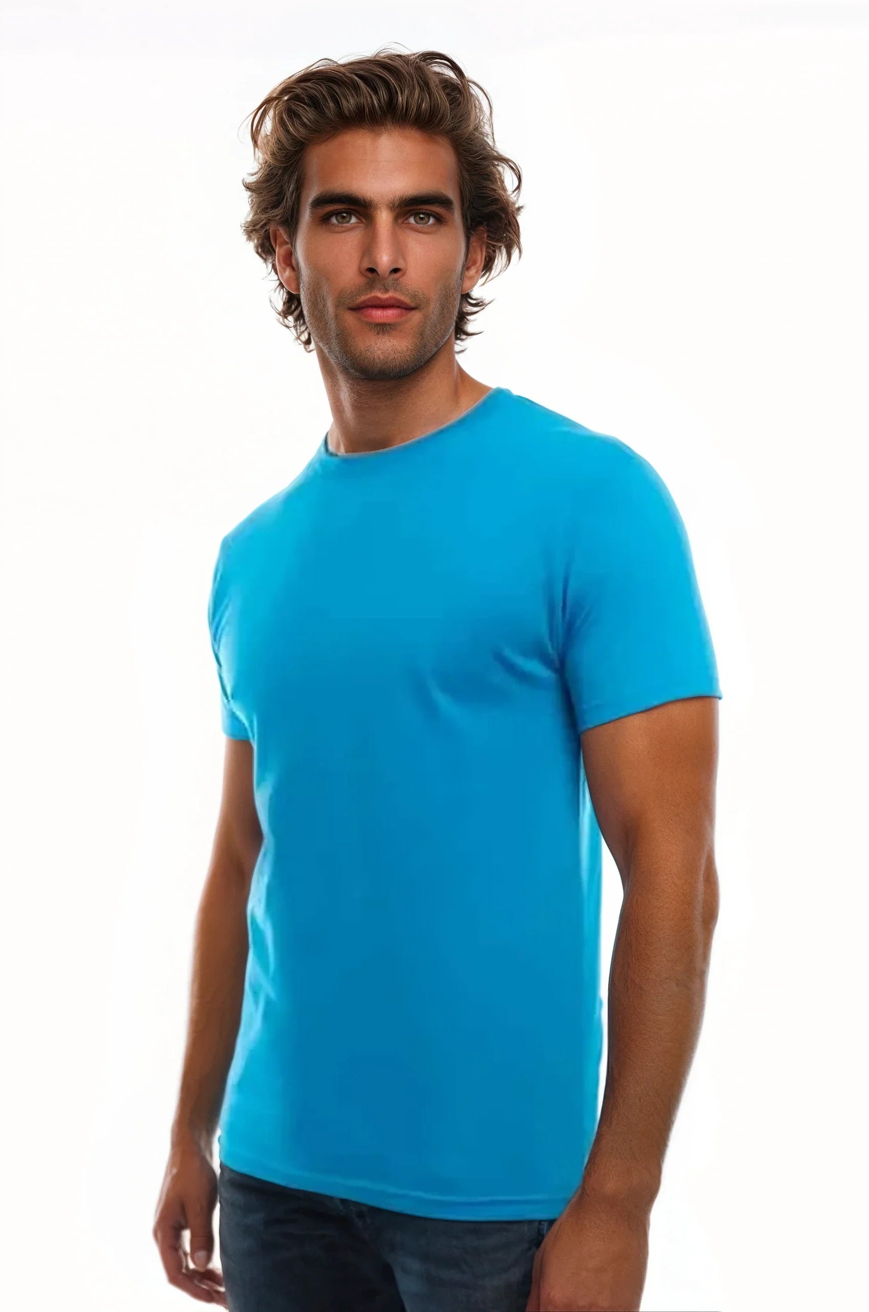 Cotton Perfection Crew Neck T-Shirt Dark Colors - Image 17
