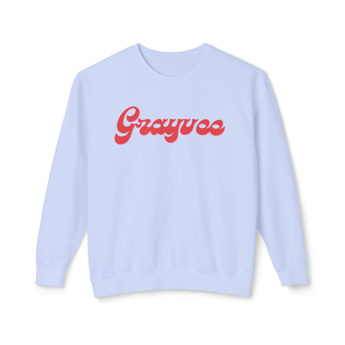 Unisex Lightweight Crewneck Sweatshirt in Charcoal and Cream