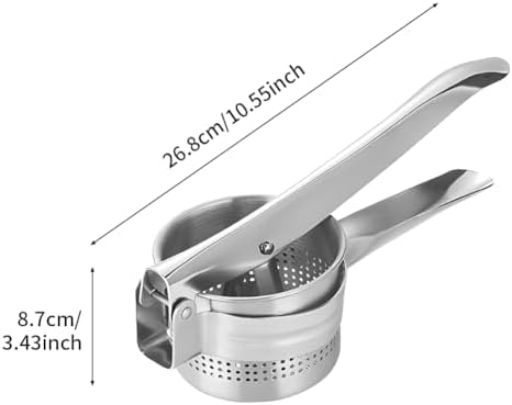 Stainless‑Steel Potato Ricer, Ergonomic Masher