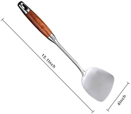 Chinese Wok Spatula, 304 Stainless Steel,