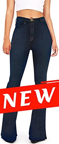 Rfm Jeans - KDF Flare Jeans for Women Womens Bootcut Bell Bottom Jeans High Waisted Stretch Slimming Bell Bottoms Jeans