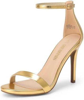 Women's Black Stiletto Ankle Strap Sandals Open Toe Party Heels - Image 12
