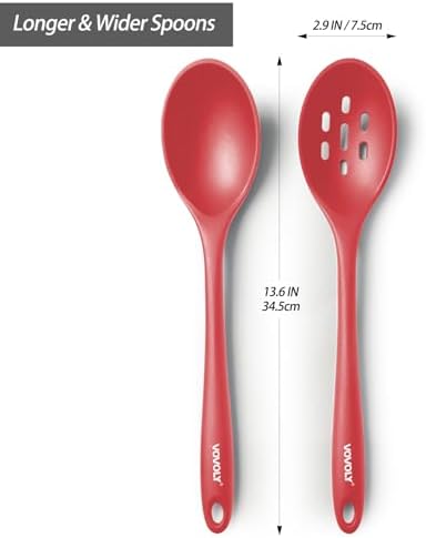 Vovoly Silicone Spoons for Cooking