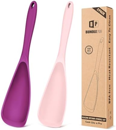 BUNDLEPRO Silicone Cooking Spoons