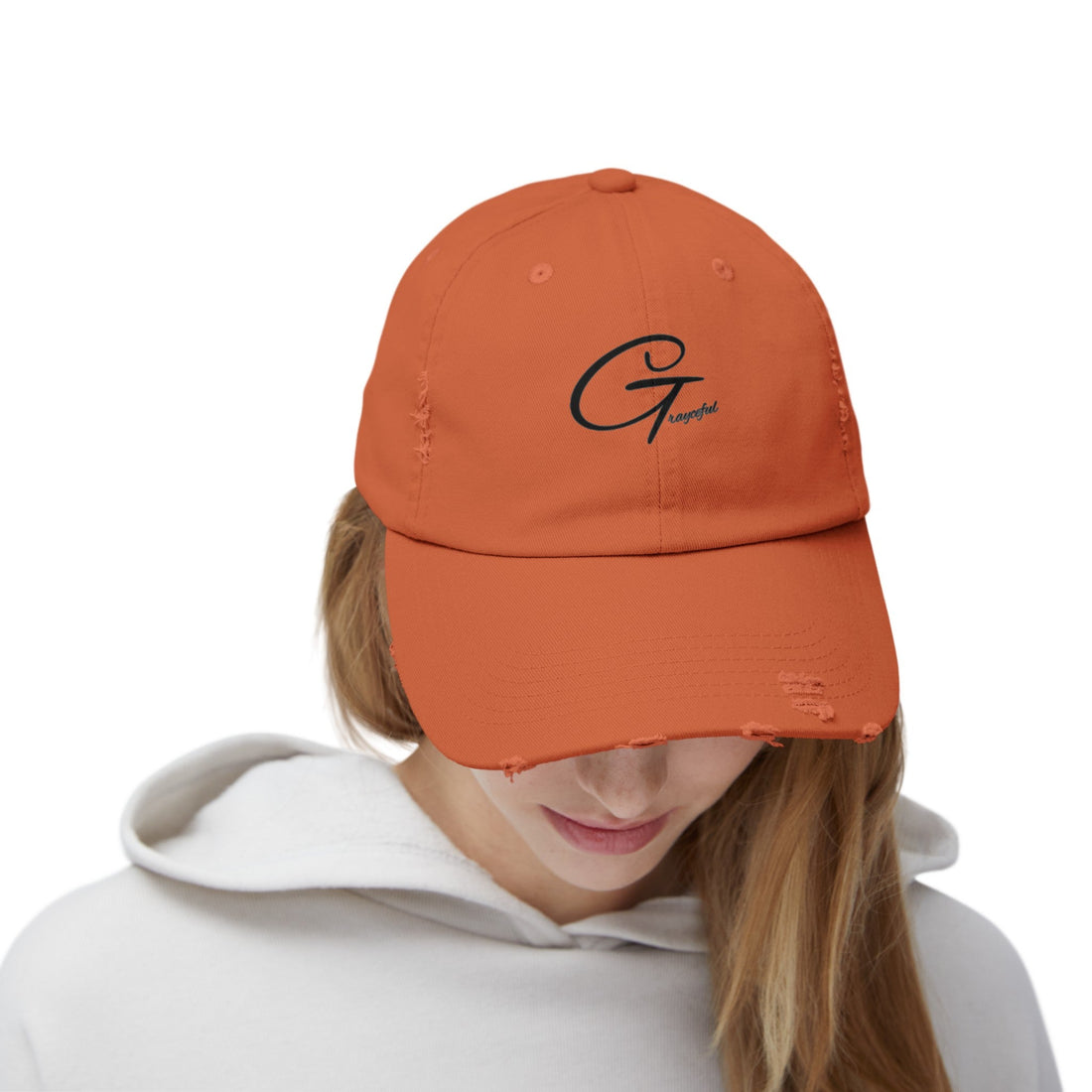 Distressed Cotton Baseball Cap - Unisex Casual Minimalist Hat