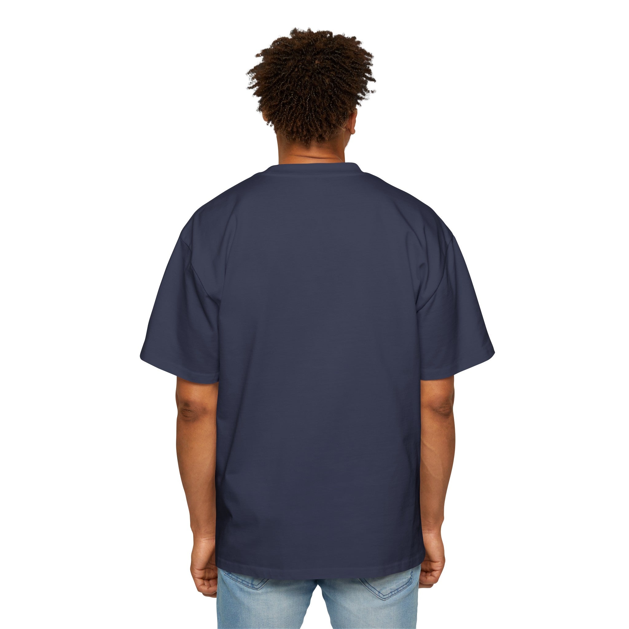 Men's Heavy Oversized Cotton T-Shirt Streetwear Casual Tee