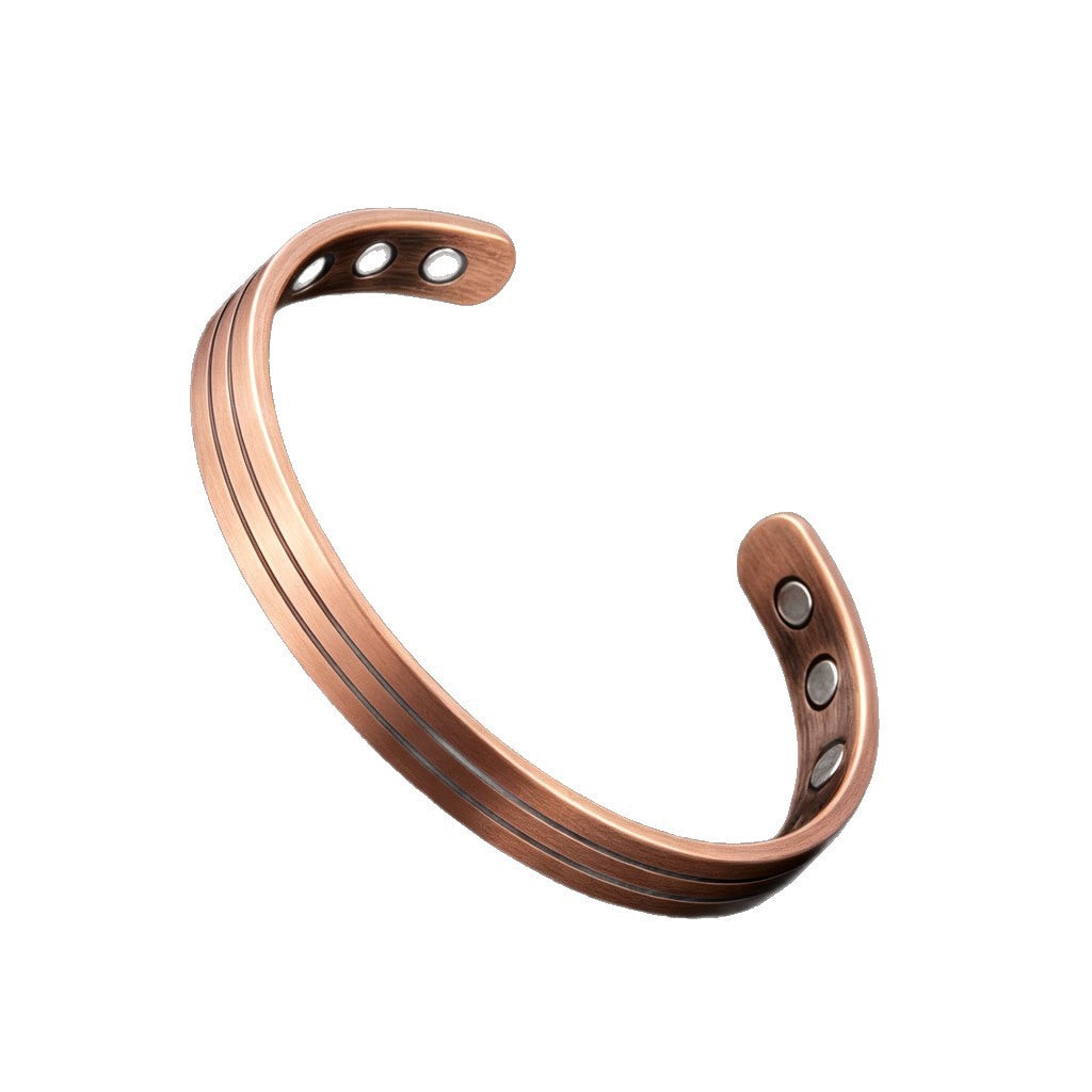 Magnetic Red Copper Bracelet Vintage And Fashionable